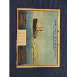 Early 20th century maritime calendar cover for the Shaw Savill & Albion Co shipping line possibly