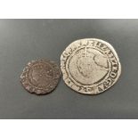 England. Elizabeth I (1533-1603) silver sixpence dated 1571, third issue with castle mintmark to
