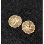 England. Two medieval silver hammered coins to include an Edward III (1312-1377) London mint penny &