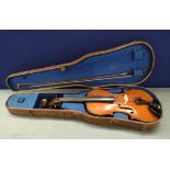 Antique 19th century French 4/4 violin by Vuilaume, Paris bearing interior paper label which