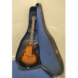 1930s Cromwell/Gibson archtop acoustic guitar, serial number 213C4. With carry case. Striped