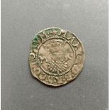 Scotland- Mary Queen of Scots (1542-67) Billon Bawbee c1549. Edinburgh mint. Obv central thistle