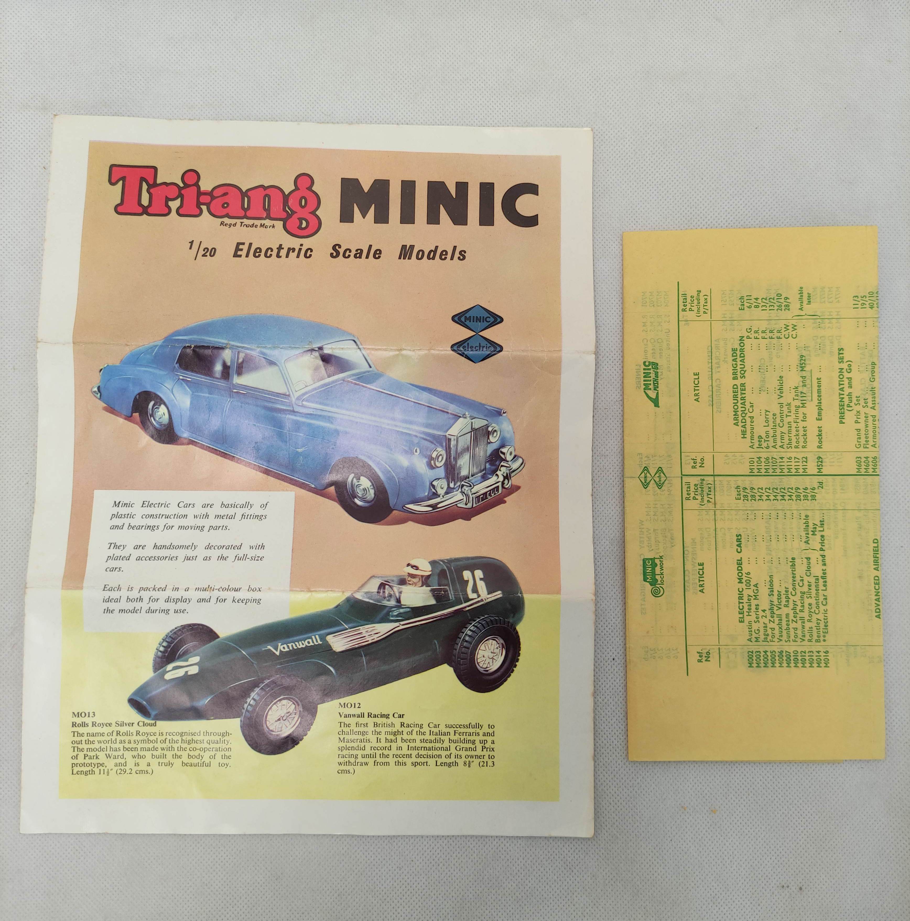 Tri-ang 1/20 scale Electric 2.4 Litre Jaguar in sky blue paint. Original box present but bashed - Image 8 of 8