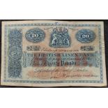 United Kingdom. Scotland. 24th August 1939 British Linen Bank £20 banknote. Series B4 no 3/369.