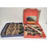 Two vintage clockwork Hornby 0 gauge passenger sets to include a No31, box present but heavily