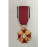 Polish Cross of Merit first class medal.