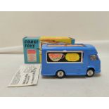 Corgi Toys model 471 Smith's-Karrier mobile canteen "Joe's Diner" blue painted die cast vehicle with