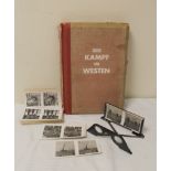 A World War II German Third Reich book, "Der Kampf im Westen" (the struggle in the West). Containing