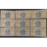 United Kingdom. Scotland. Nine Bank of Scotland £1 banknotes all dated 28th August 1958 and in a