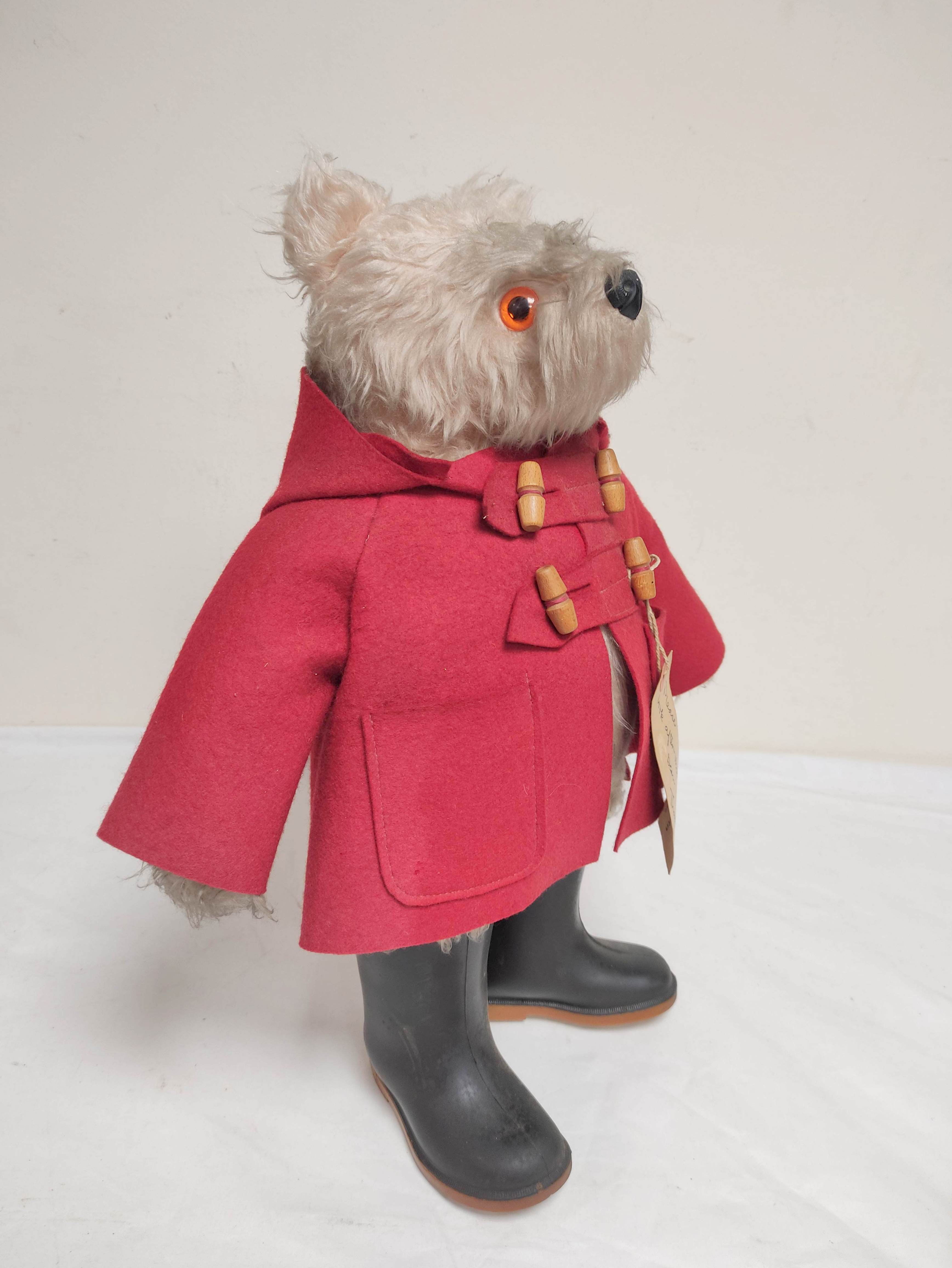 Vintage 1970s Paddington Bear teddy by Gabrielle Designs of Doncaster with wellingtons and toggle - Image 2 of 6