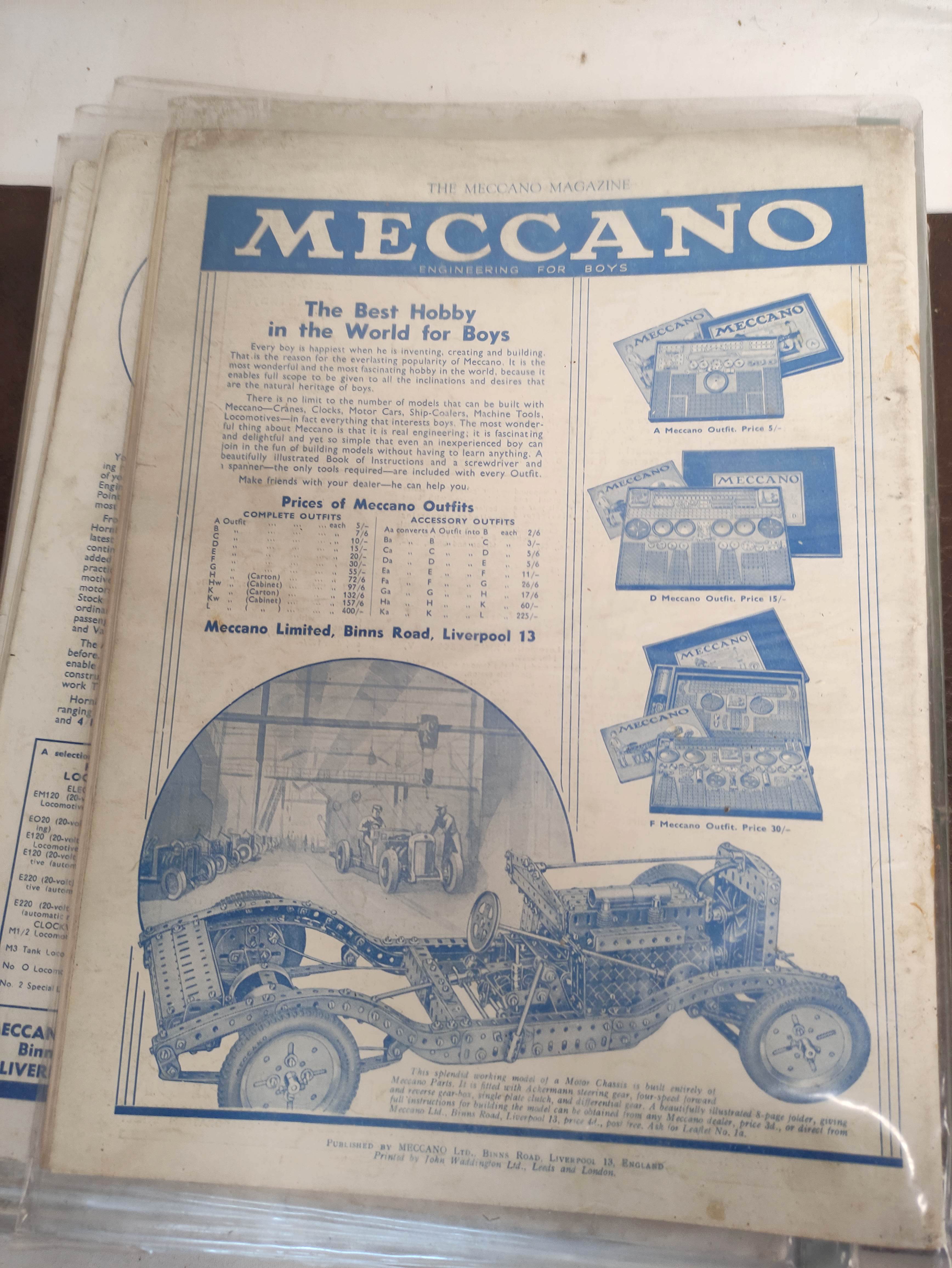 Binder containing a complete run of 1935 Meccano Magazines. - Image 9 of 9