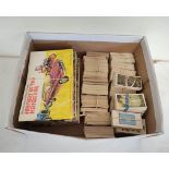 Box containing a large collection of Brooke Bond tea cards to include fourteen incomplete sets