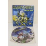 Iron Maiden ' Live After Death' 2LP set with poster (E2404261 -A - 1U - 1 on side one) and an Iron