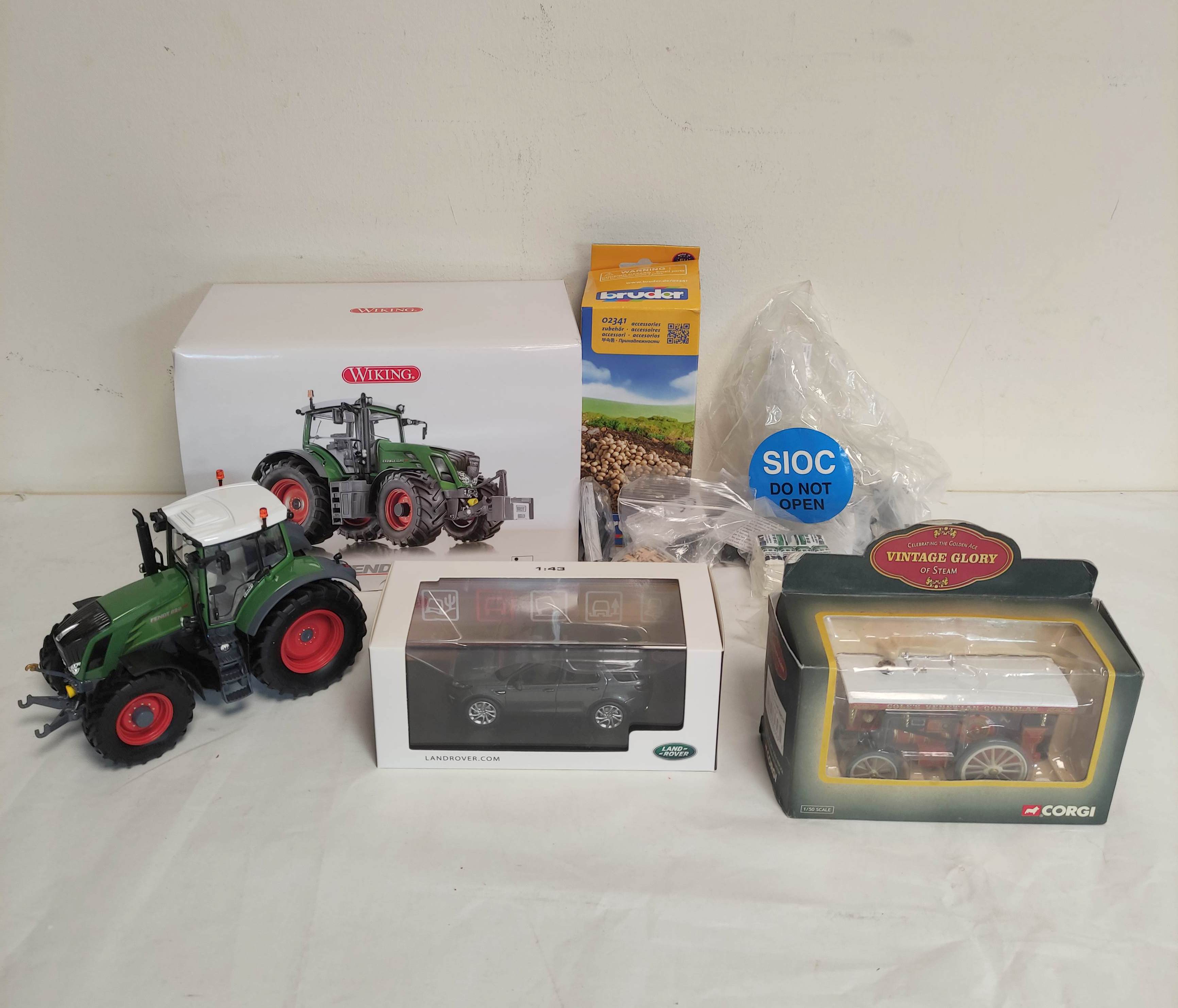 Quantity of vintage boxed collectors models to include a 1:32 scale Wiking Fendt 828 model