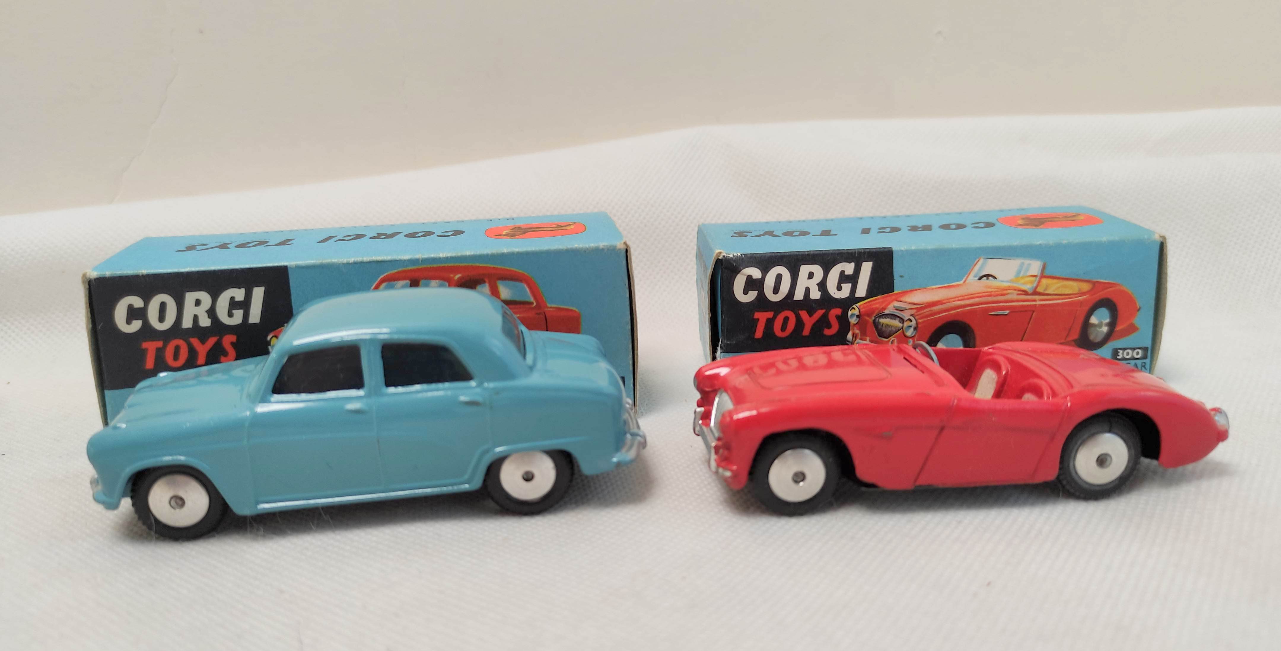 Corgi Major Toys Gift Set No.1 Carrimore Car Transporter with four Boxed Cars, consists of: Car - Image 10 of 12