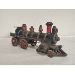 Late Victorian cast iron model train C1890s likely American in origin and similar to those