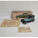 Vintage 1987 limited edition Paya 841 limousine model tinplate car after an original from 1929. No
