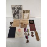 WW2 Navy medal group belonging to A.B John Howells comprising of 1939-1945 Star, Atlantic Star & War