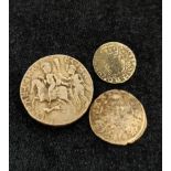 Three silver coins to include an Edward III silver hammered penny, an unknown Scottish silver