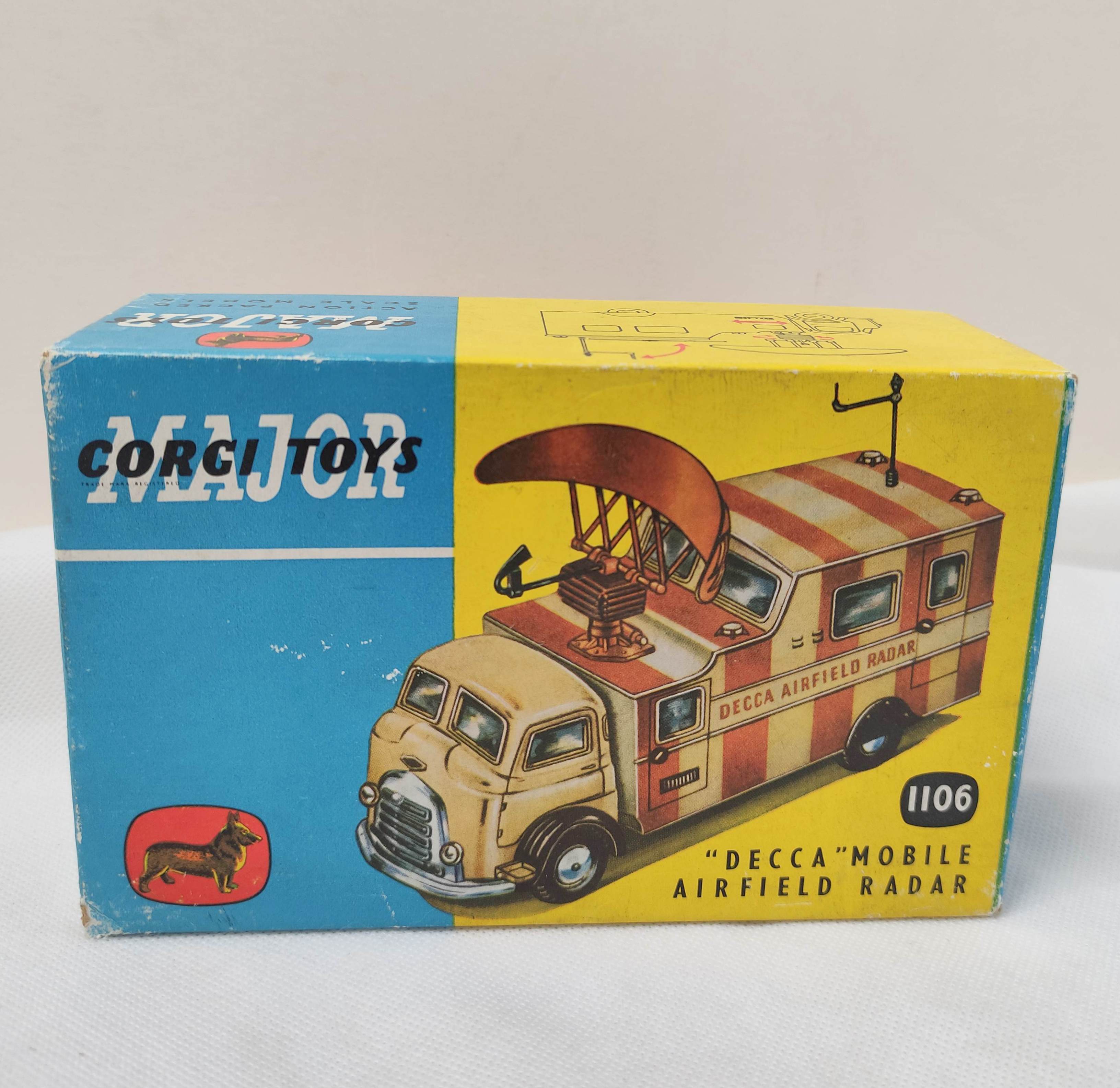 Corgi Toys Major model No 1106 "Decca" Mobile Airfield Radar Van with original box and Corgi "Rocket - Image 2 of 9