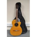 Vintage Epiphone Chet Atkins electro acoustic classical guitar with carry case. Serial number