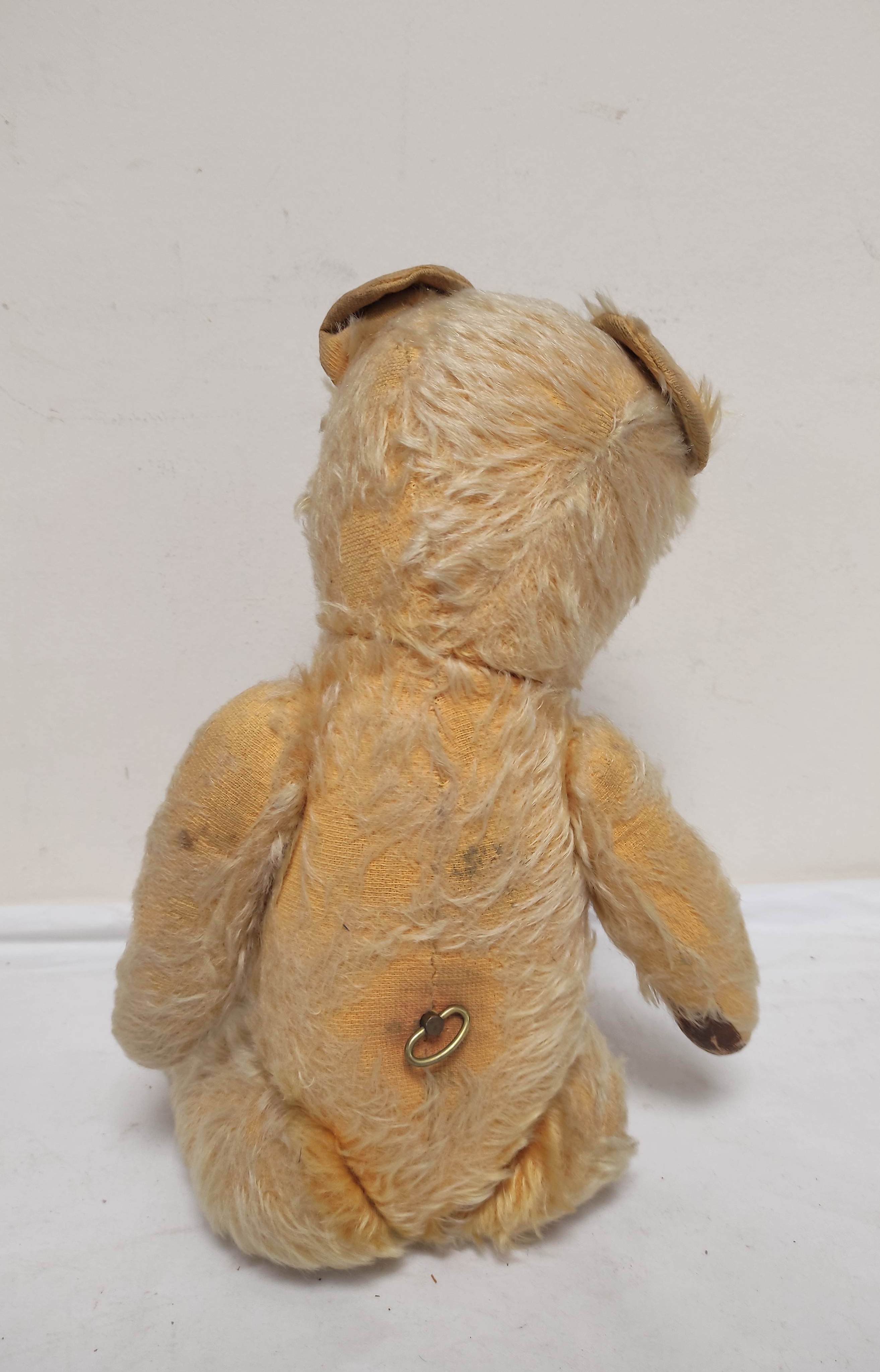 Two antique mohair stuffed toys to include an articulated clockwork teddy & a toy horse by Deans Rag - Image 8 of 9