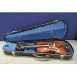 Early 20th century 3/4 "Maidstone" violin by John J Murdoch & Co London. Spruce top & maple back