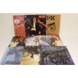 Collection of 1970s and 1980s rock albums to include AC/DC 'Fly On The Wall' and 'If You Want