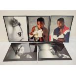 Lennox Lewis. Five promotional photographs of champion heavy weight boxer Lennox Lewis produced by