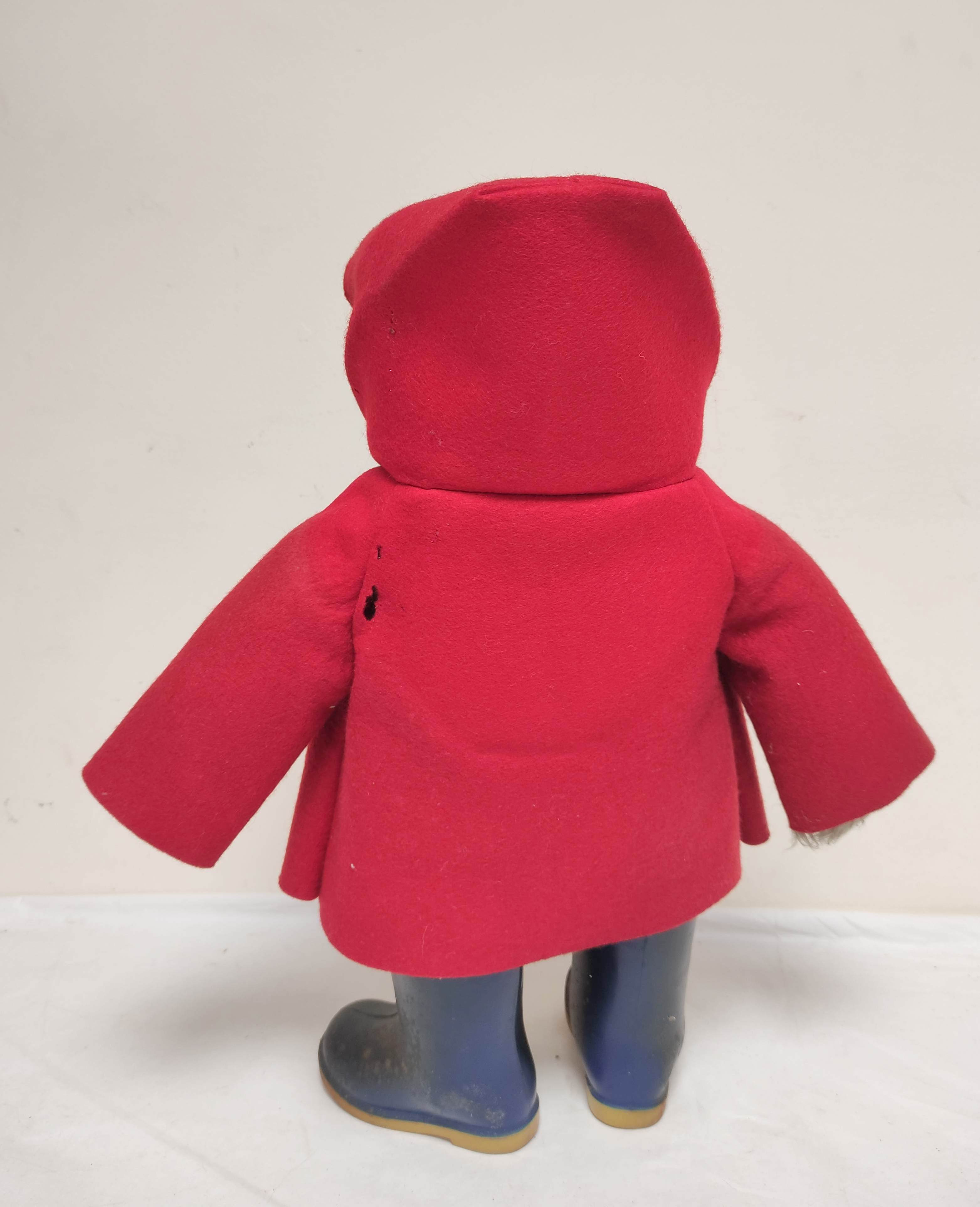 Vintage 1970s Paddington Bear teddy by Gabrielle Designs of Doncaster with wellingtons and toggle - Image 5 of 6