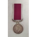 Indian army George VI long service & good conduct medal awarded to Saddler Fazal 45745 R.I.A.S.C (