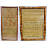 William IV Scottish sampler worked by Mary Gray, dated 1834, with alphabet decoration, 41cm x