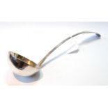 Wick: silver soup ladle, fiddle pattern with circular bowl, by John Sellar, c. 1820, 200g or 6½oz.