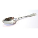 Canongate: silver tablespoon of Hanoverian pattern with single drop, initialled 'L', by Craw and