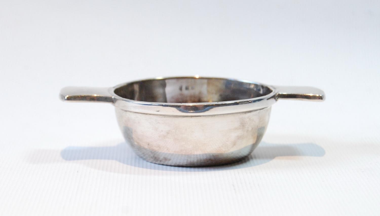 Perth: silver quaich of typical style, with square grips, without foot, by James Cornfute, 1790.