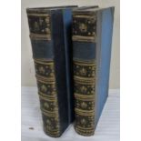 BEWICK THOMAS.  A History of British Birds. 2 vols. Many wood eng. vignettes. Half blue calf,