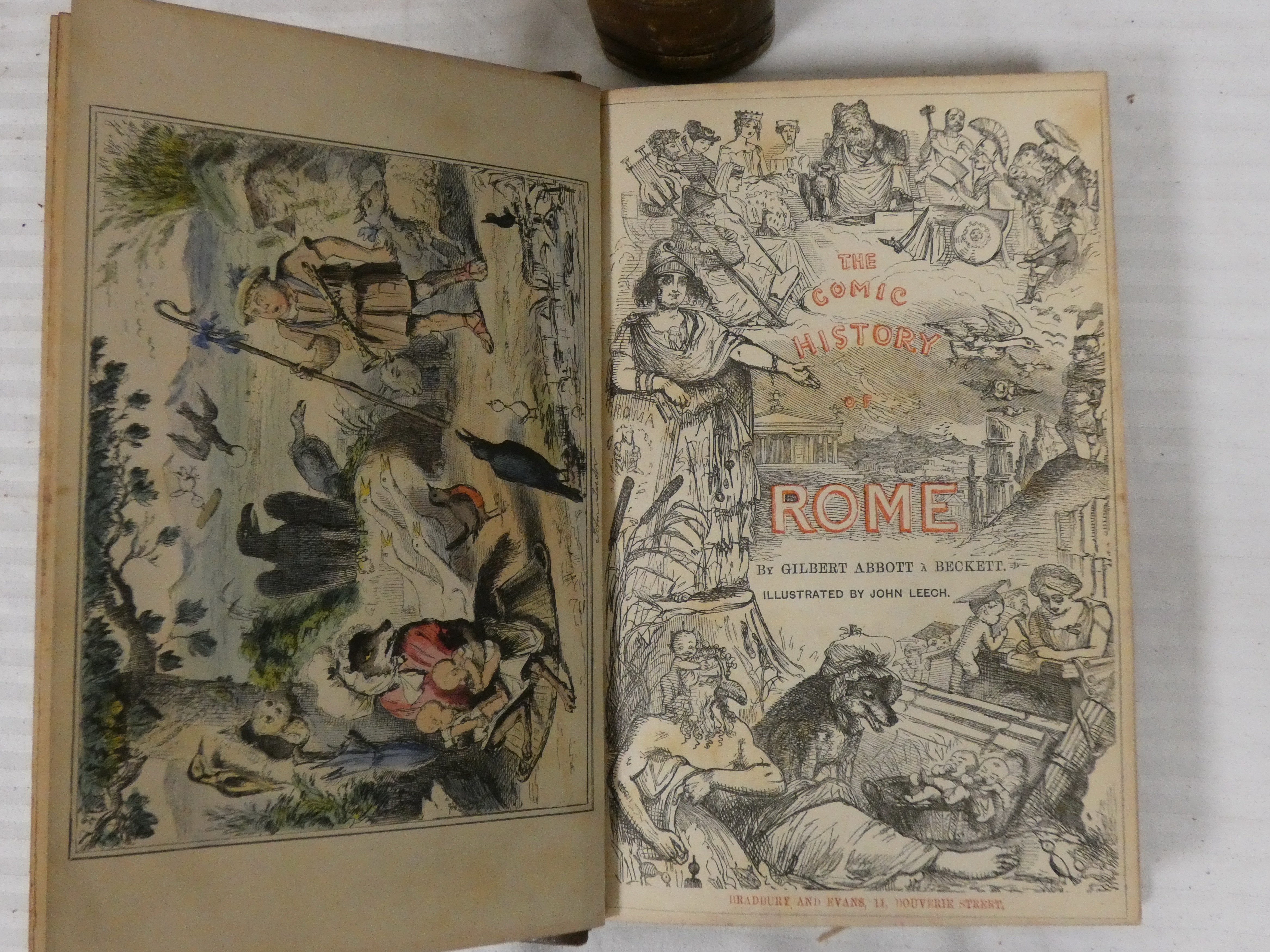 LEECH JOHN (Illus).  The Comic History of England. 2 vols. in one & The Comic History of Rome. - Image 2 of 2