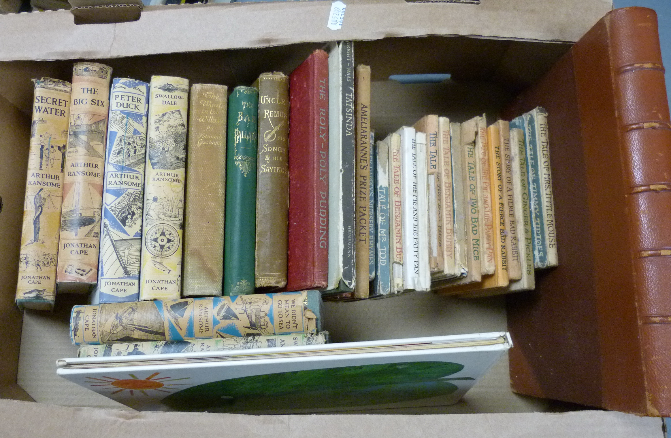 RANSOME ARTHUR.  6 various vols. in d.w's (not 1st's); also a carton of other children's books incl.