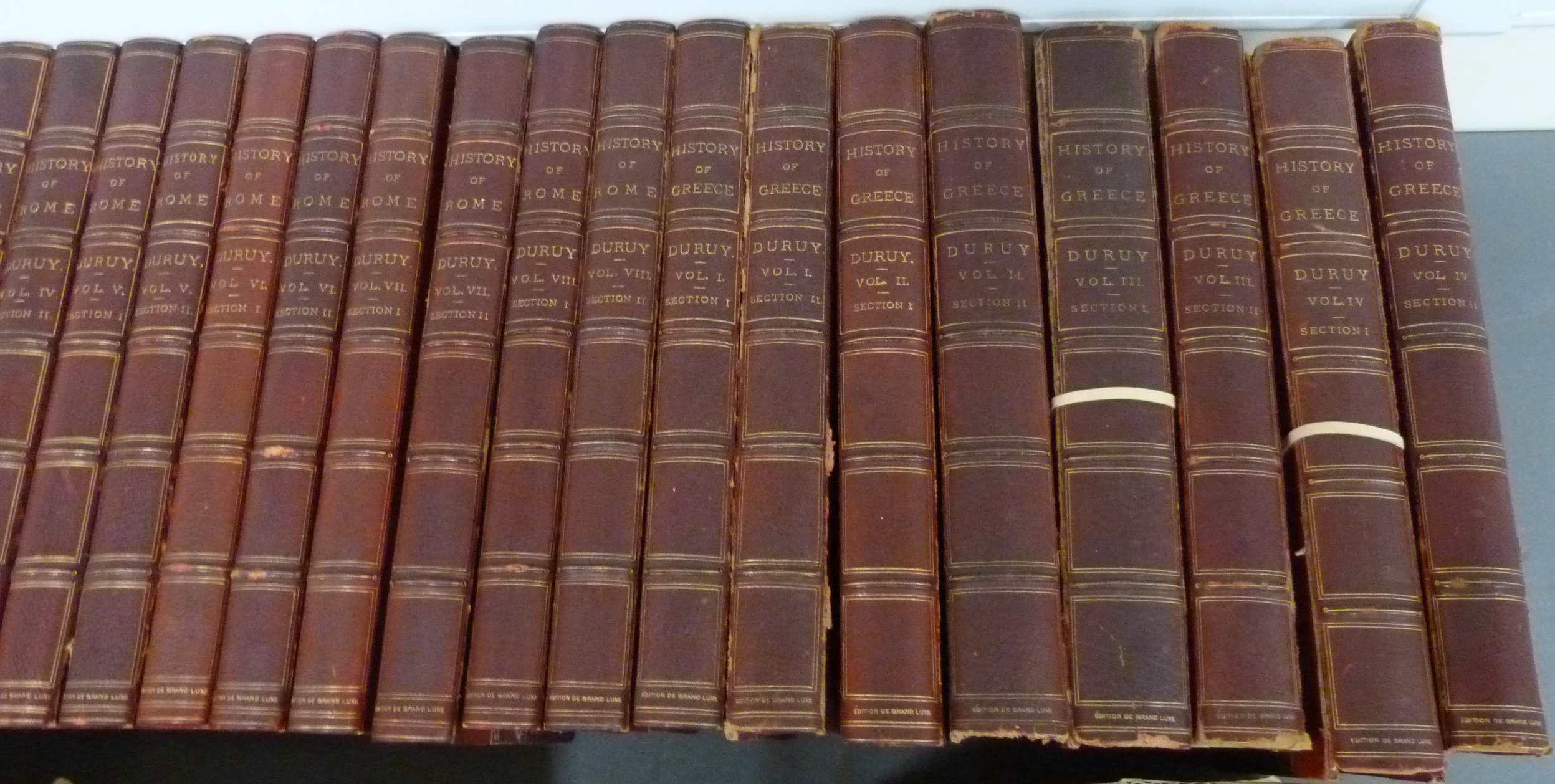 DURUY VICTOR.  History of Rome & the Roman People, 8 vols. in sixteen & History of Greece & of the - Image 2 of 2