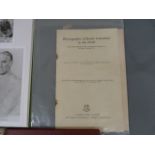DYCE DOCTOR JAMES M.  Dentistry, WWII. Offprints, books, typescript record of 1940-1945 war
