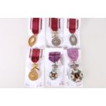 BELGIUM. Six Belgian medals including Order of Leopold I, Order of Leopold I Military Knight with