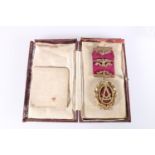 9ct gold Masonic jewel Roman Eagle No 160 engraved to reverse "Presented To Bro James Blair By The