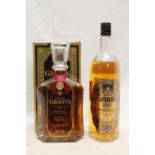 WILLIAM GRANT'S 21 year old rare old Scotch whisky decanter 43% abv 70cl boxed, and WILLIAM GRANT'