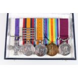 Medals of 6792 Private/Warrant Officer 1st Class/Regimental Sergeant Major Robert S Brock MC of