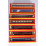 Hornby OO gauge model railways coaches including R428 BR mk3 sleeper coach E10543, R4283A Scotrail