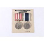 Medals of K59423 Chief Stoker Horace Allen of the Royal Navy, comprising George VI Naval general
