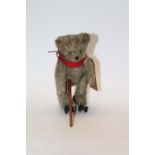 1950's US Zone Germany Schuco Rolly clockwork automaton mohair teddy bear modelled with walking