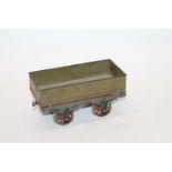 An Early Schoenner type gauge II (2 1/2" (64mm) gauge) box wagon, 19cm long and various gauge II