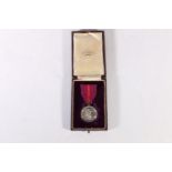 Medal of the Order of The British Empire [un-named] with military type ribbon in John Pinches