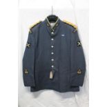 British Royal Air Force uniform, a blue jacket with Dewhirst Ltd label "Uniform Man RAF Musicians